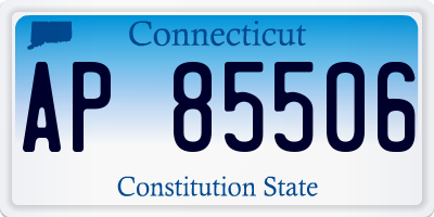 CT license plate AP85506