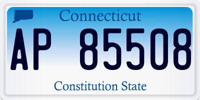 CT license plate AP85508