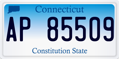 CT license plate AP85509