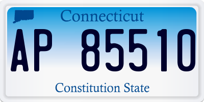 CT license plate AP85510