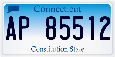 CT license plate AP85512