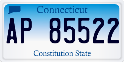 CT license plate AP85522