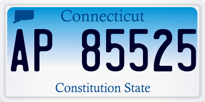 CT license plate AP85525