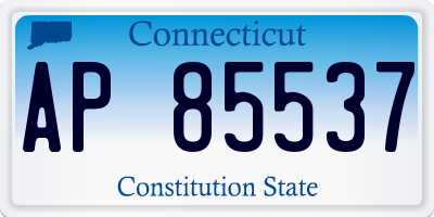CT license plate AP85537