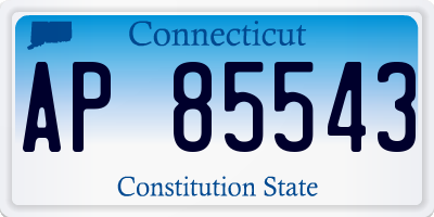 CT license plate AP85543