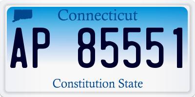 CT license plate AP85551