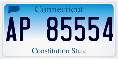CT license plate AP85554