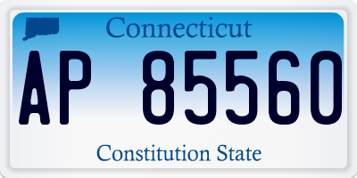 CT license plate AP85560