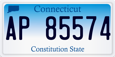 CT license plate AP85574