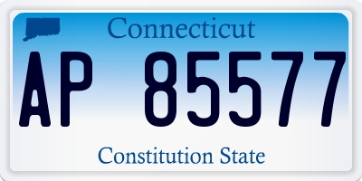 CT license plate AP85577