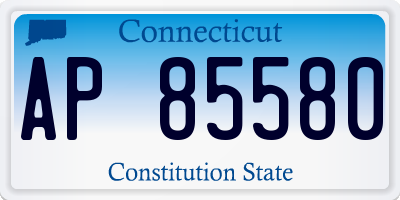 CT license plate AP85580