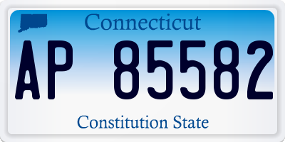 CT license plate AP85582