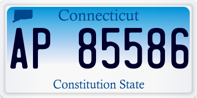 CT license plate AP85586