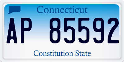 CT license plate AP85592