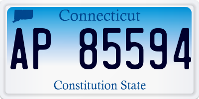 CT license plate AP85594
