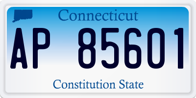 CT license plate AP85601
