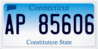 CT license plate AP85606