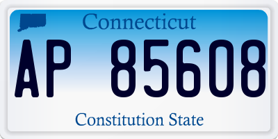 CT license plate AP85608