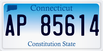 CT license plate AP85614