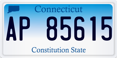 CT license plate AP85615