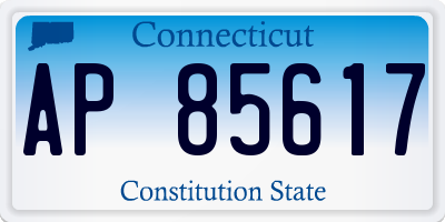 CT license plate AP85617