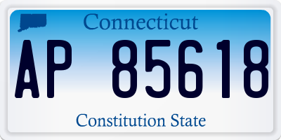 CT license plate AP85618