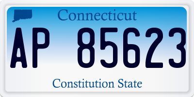 CT license plate AP85623