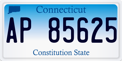 CT license plate AP85625