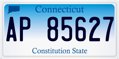 CT license plate AP85627