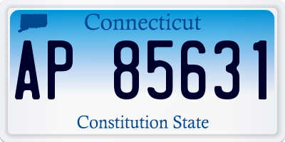 CT license plate AP85631