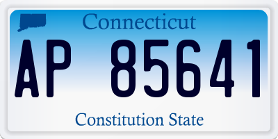 CT license plate AP85641