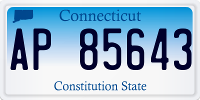 CT license plate AP85643