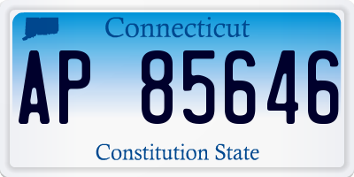 CT license plate AP85646