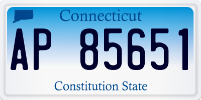 CT license plate AP85651