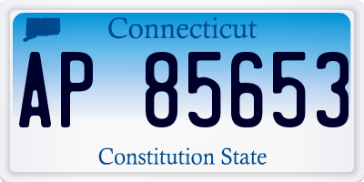 CT license plate AP85653