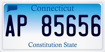 CT license plate AP85656