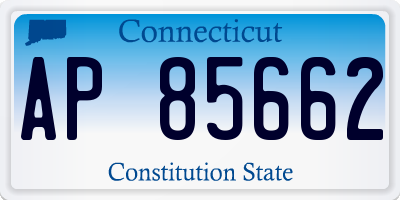 CT license plate AP85662