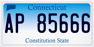 CT license plate AP85666