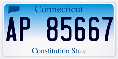 CT license plate AP85667