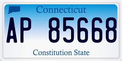 CT license plate AP85668