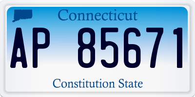 CT license plate AP85671