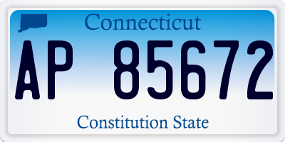 CT license plate AP85672