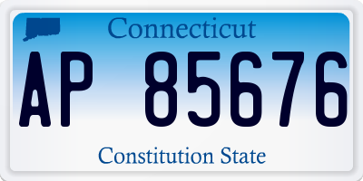CT license plate AP85676