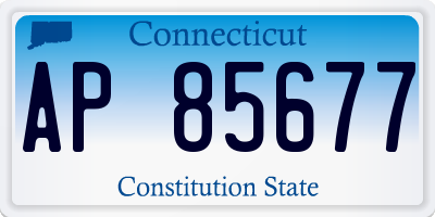 CT license plate AP85677