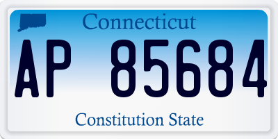 CT license plate AP85684