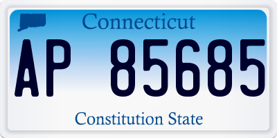 CT license plate AP85685