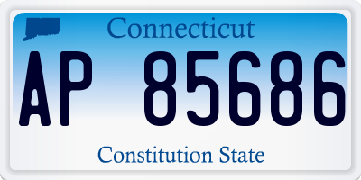 CT license plate AP85686