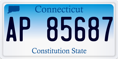 CT license plate AP85687