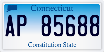 CT license plate AP85688