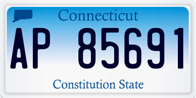 CT license plate AP85691